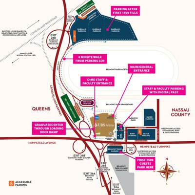 UBS Arena area map