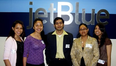 Students Visiting Jetblue Headquarters