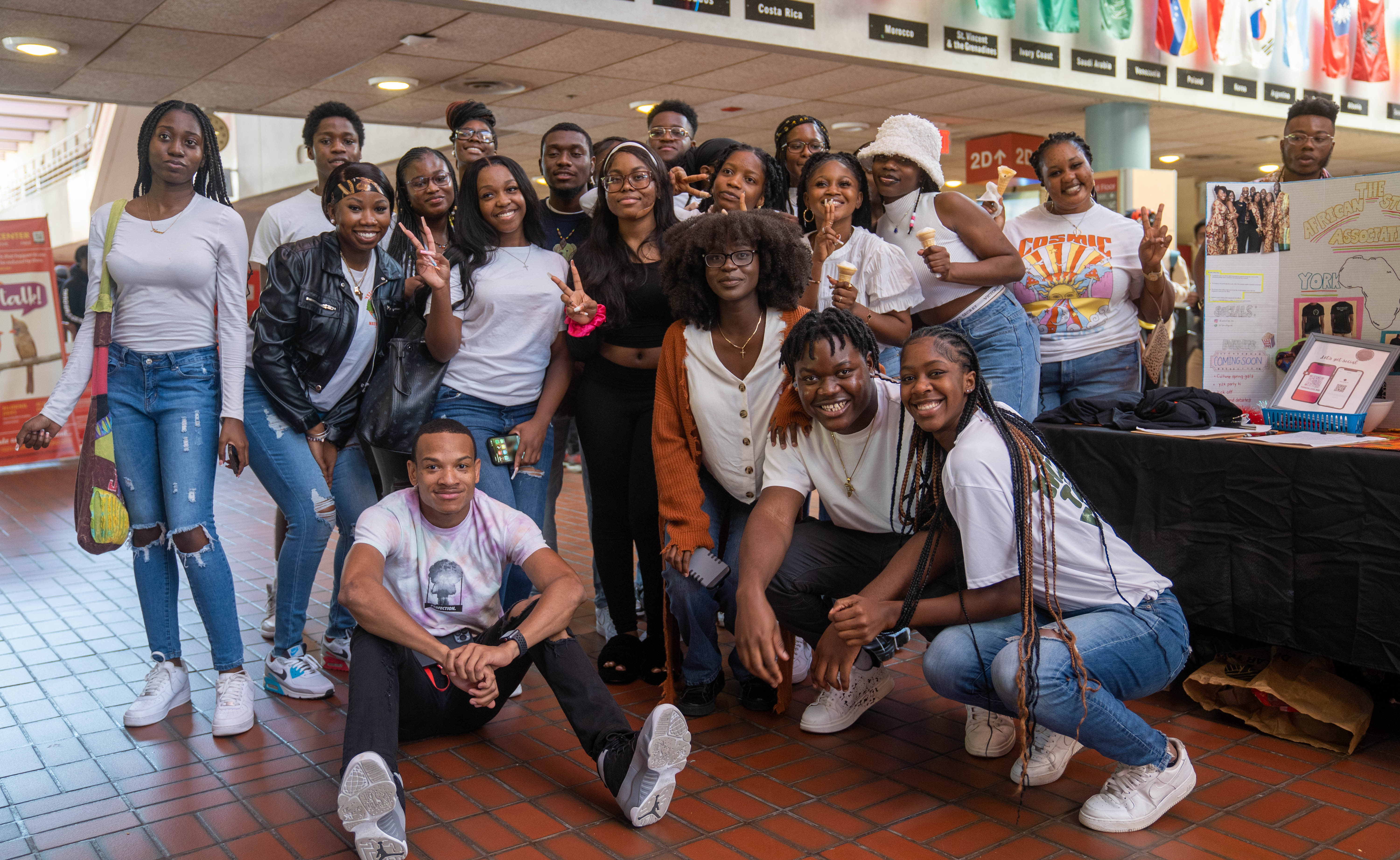 Student in the Atrium
