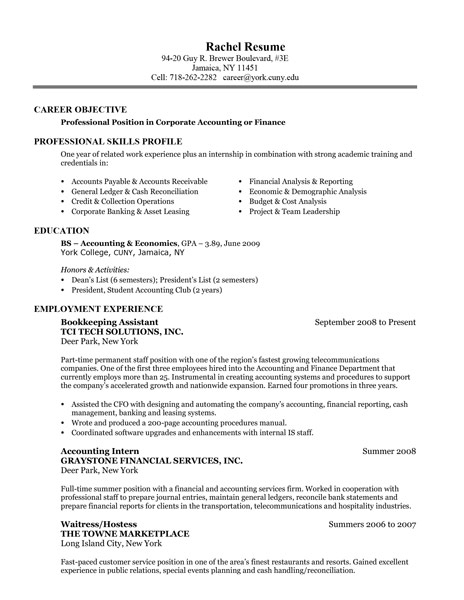 Accounting & Finance Corporate Resume Thumb