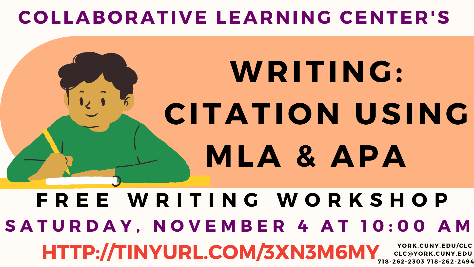 CLC Writing Workshop - Citation Using MLA and APA - Collaborative ...