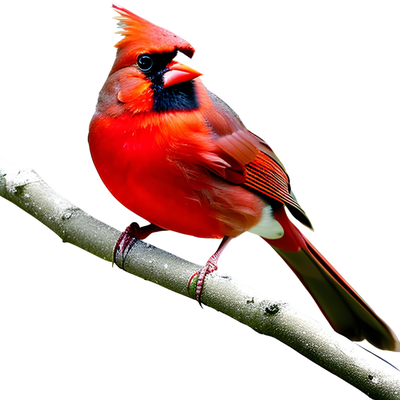 Cardinal on a branch