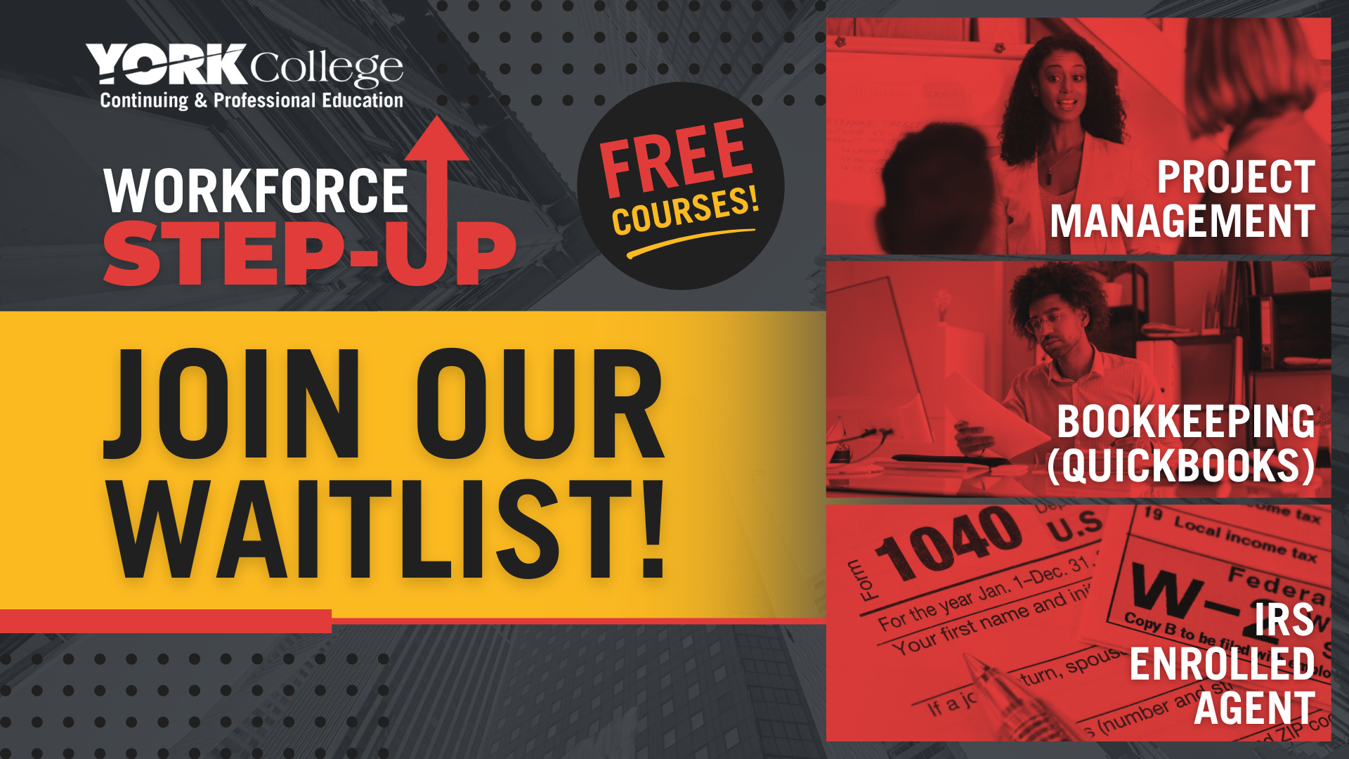 Workforce StepUp Continuing Education York College