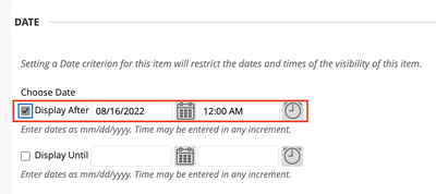 Change the assignment start date