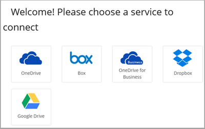 Select a cloud storage service