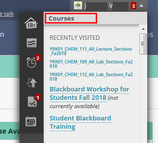Courses Tab