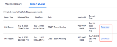 download Zoom polling results