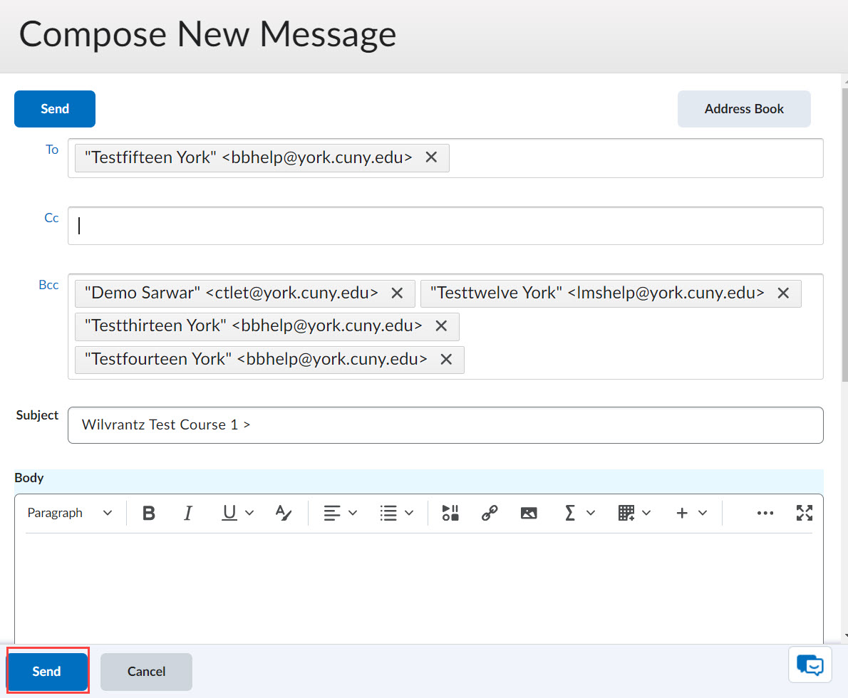 Compose New Message