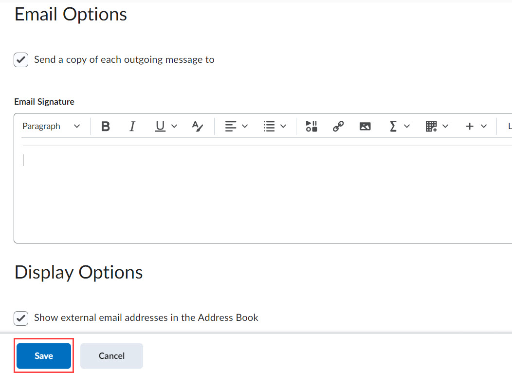 Email signature