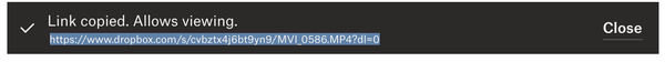 Copy link pop up_dropbox