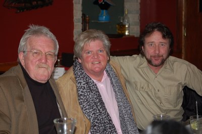 Profs. Sam Hux, Theresa Rooney and Bill Hughes