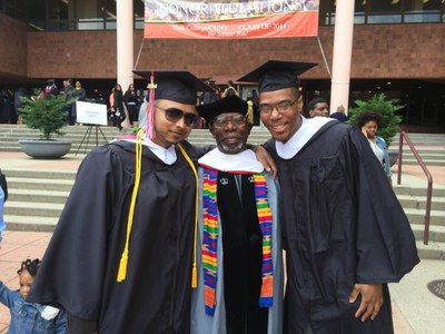 Irshaad Ishmail, Prof Charles Coleman, and Jamel Bonner
