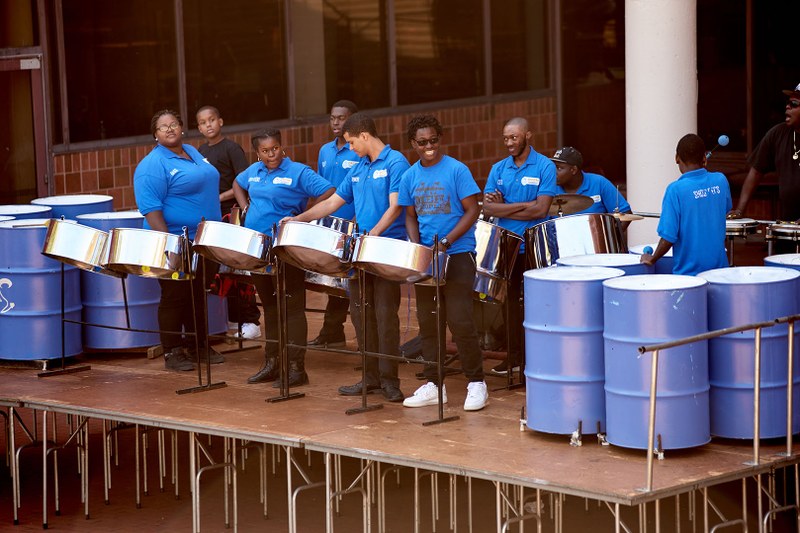 Students Playing Drums