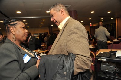 Panelist with person F