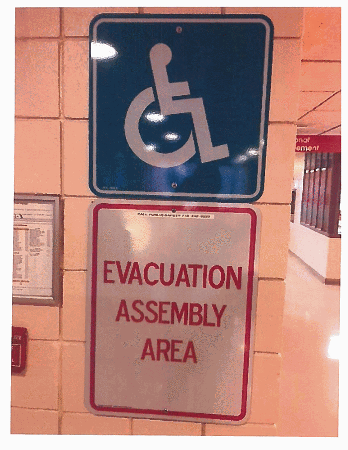 Evacuation Assembly Areas Sign