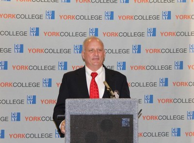 Alumni speaker addressing Class Reunion