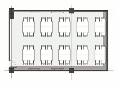 Flexible seating - groups of 4
