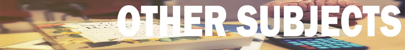 Header for other subjects
