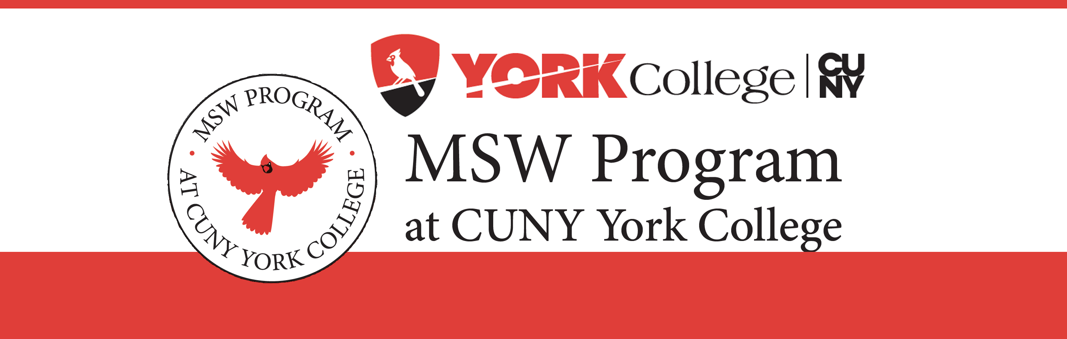 MSW Logo York College / City University of New York York College