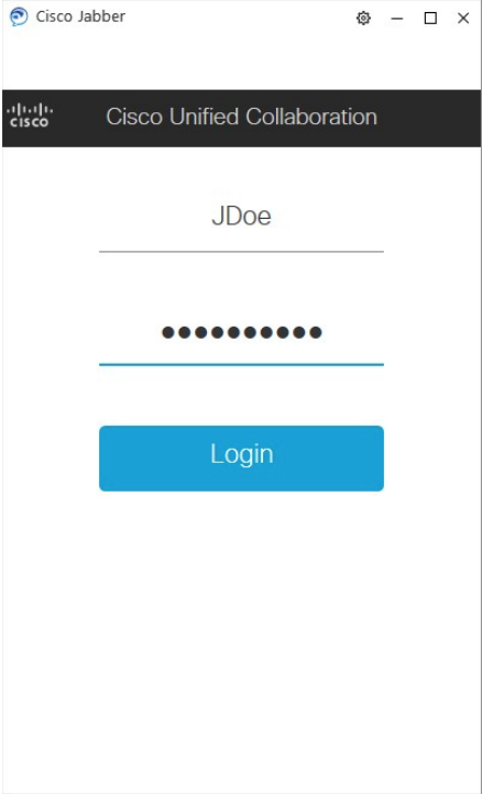 Enter Password Jabber for Windows