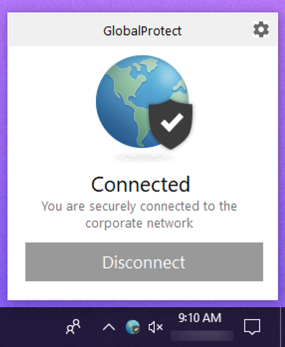 we're connected using GP ycvpn