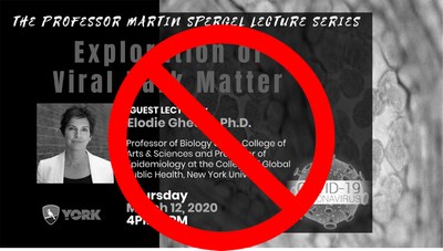 Due to the risks associated with large gatherings under the current threat of the COVID-19 virus, we are canceling the Spergel Lecture originally scheduled for Thu, Mar 12. It will be rescheduled for the fall semester.