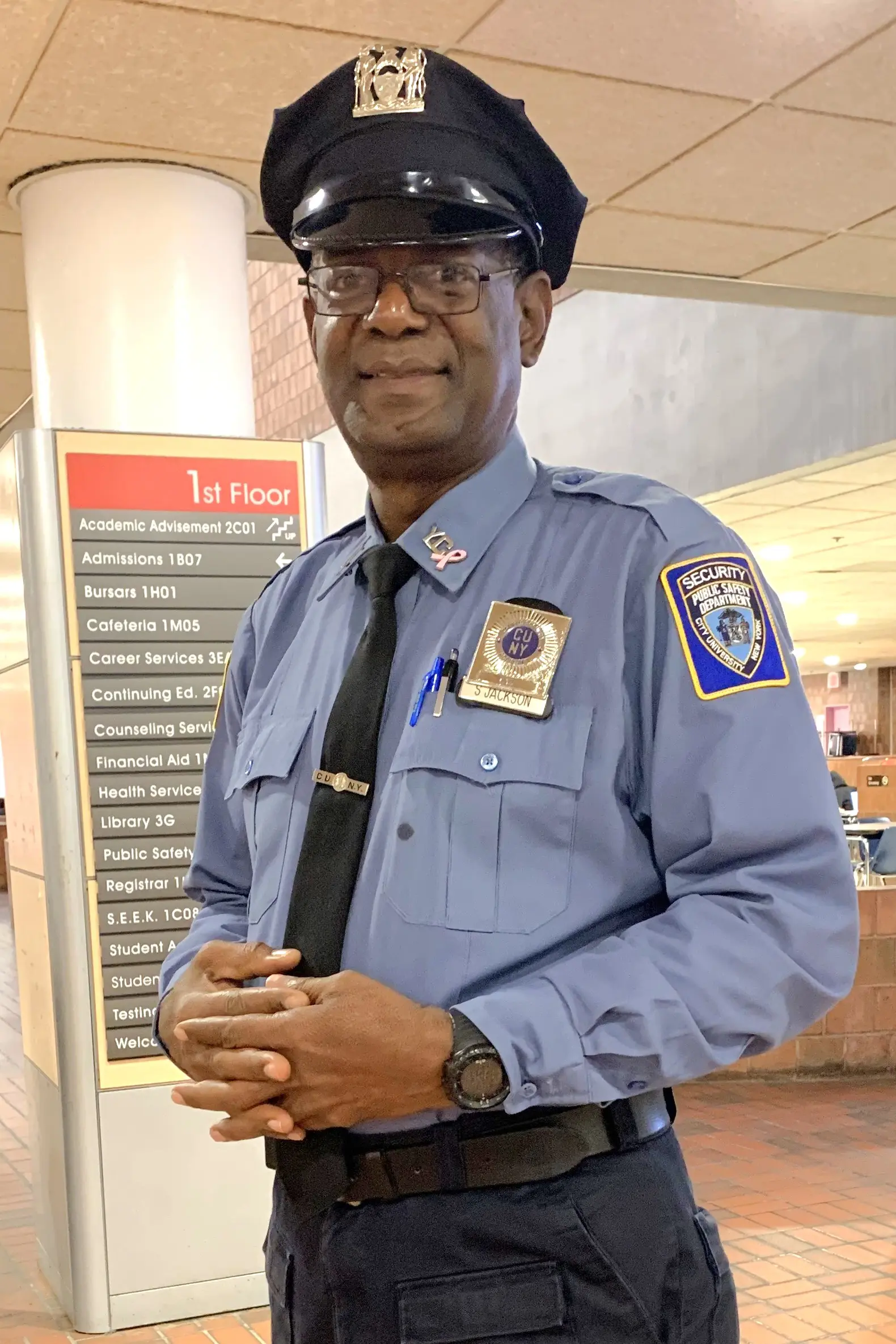 CSA Stafford Jackson smiles before the big moment