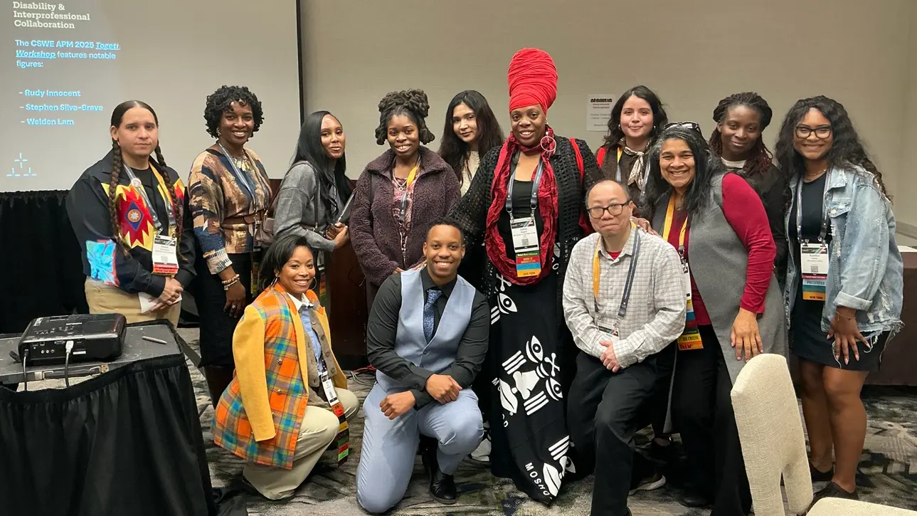 MSW faculty and student at CSWE APM 2025