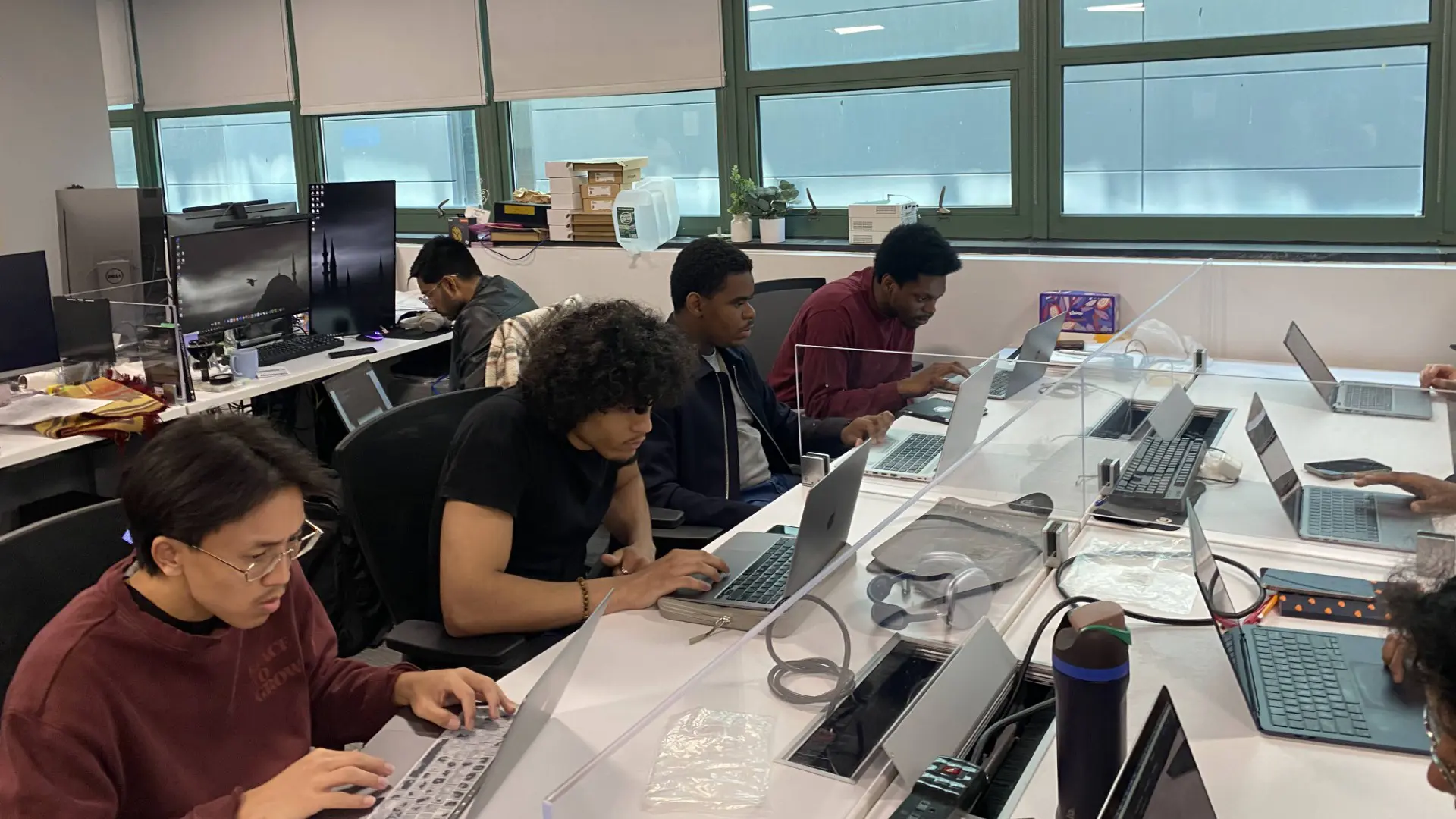 York College Mathematics and Computer Science students hard at work during summer hands-on Cybersecurity and AI experience at Stevens Institute of Technology (SIT).