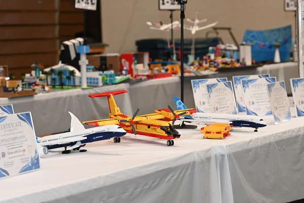 Lego Airplane Models at a York College CUNY Showcase