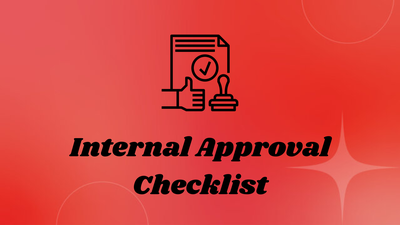 Internal Approval Checklist