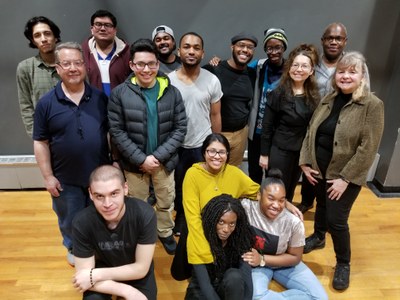 Members of the York College Big Band, Spring 2018.