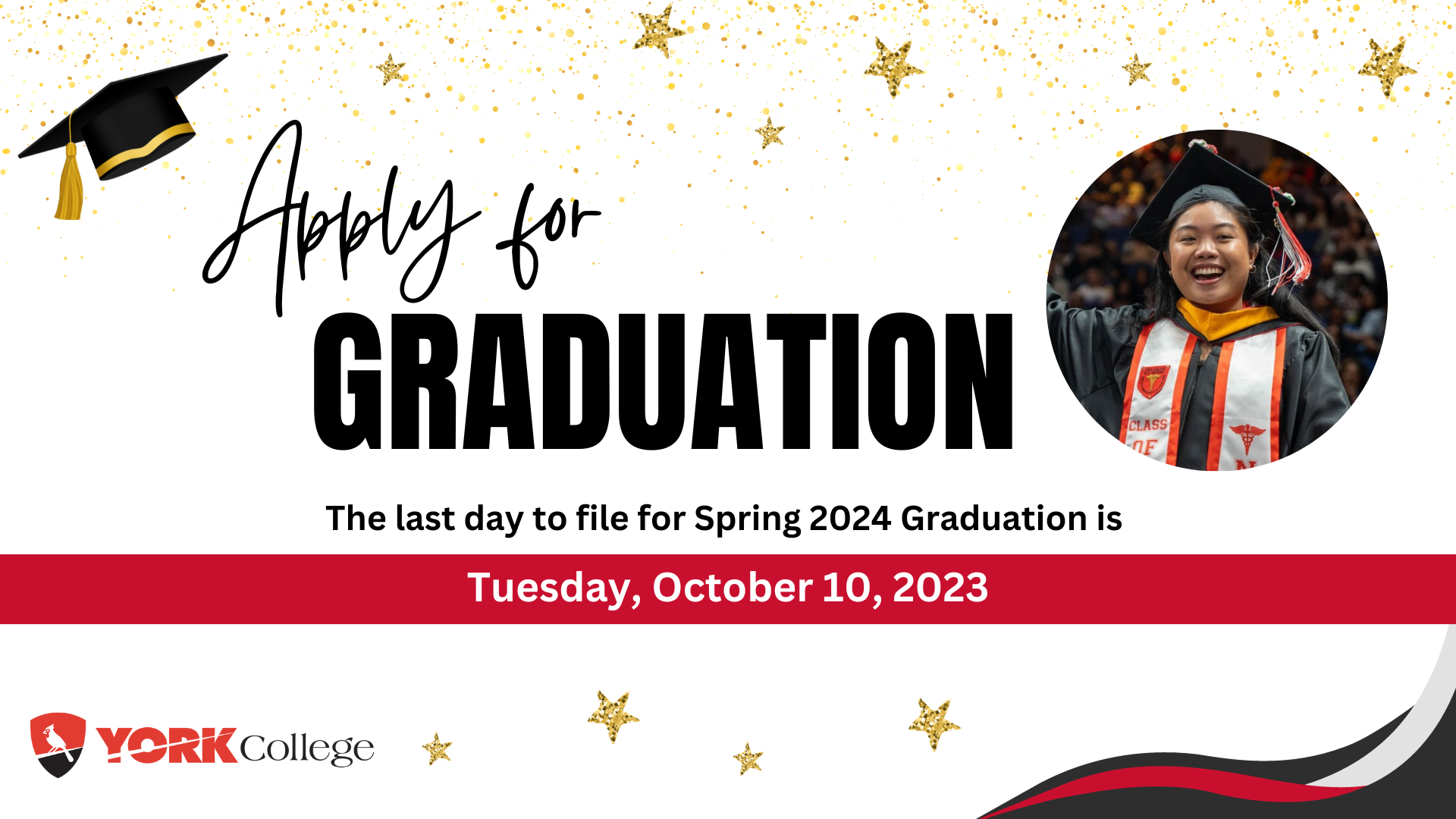 Last day to file for Spring 2024 Graduation