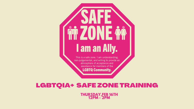 LGBTQIA+ SafeZone Training