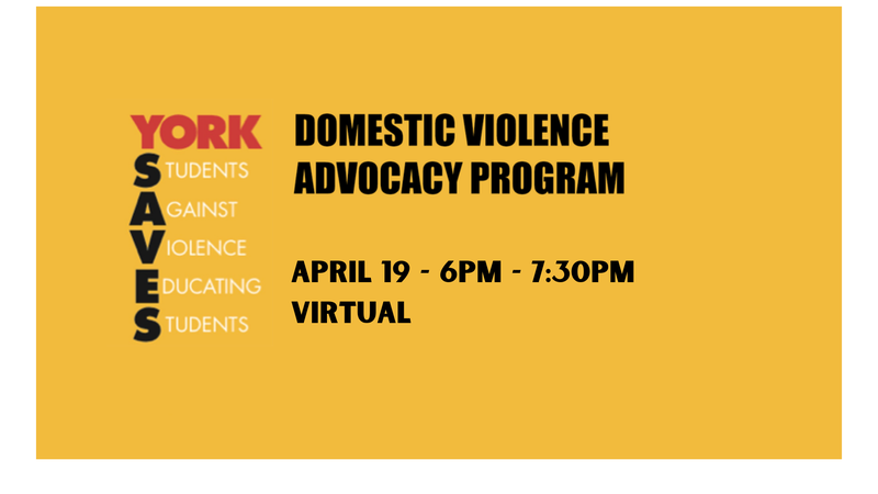 York SAVES Domestic Violence Advocacy Program Training